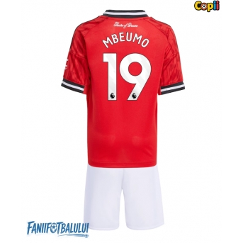 Manchester United Bryan Mbeumo #19 Echipament de Fotbal Replică 2025-26 Copii Acasa (+ Șorturi)